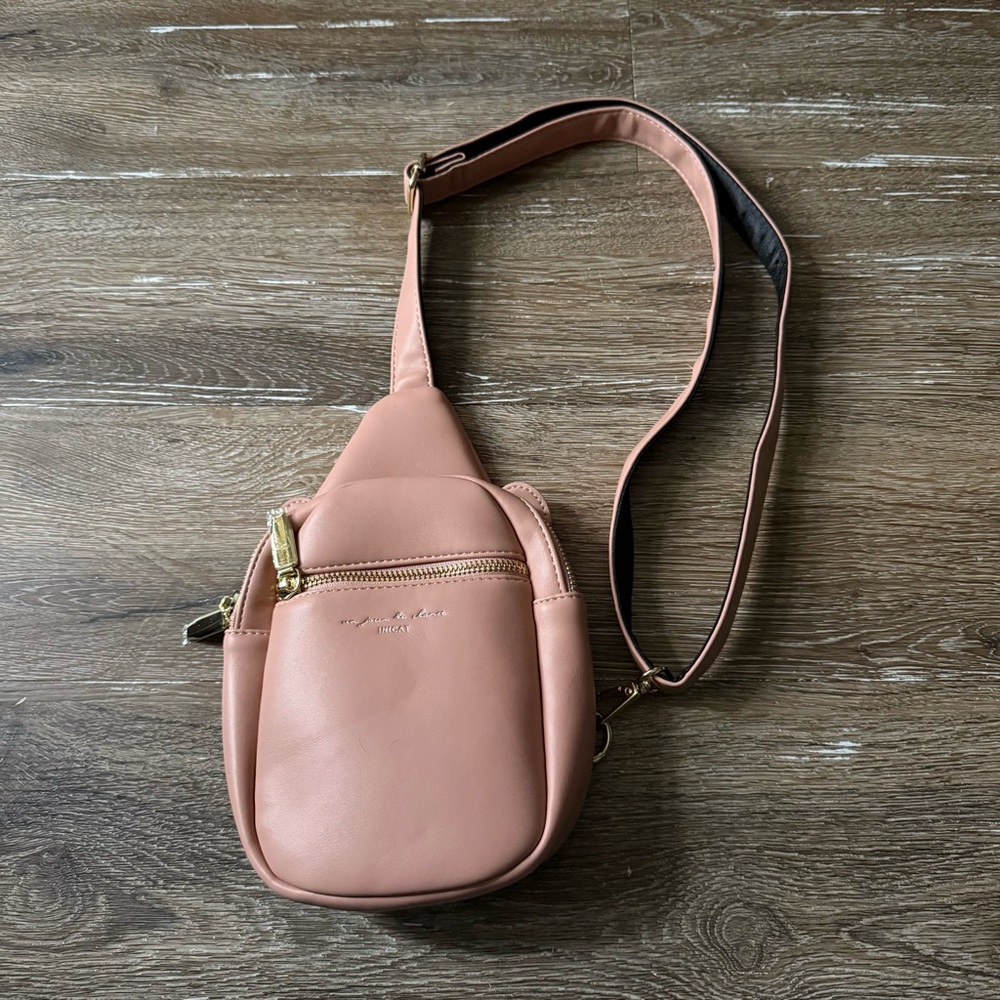 Inicat Elegant Pink Crossbody Small Sling Bag Women’s Fanny Pack For Travel